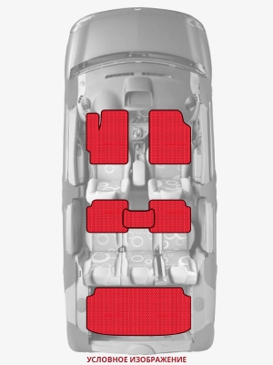 ЭВА коврики «Queen Lux» комплект для Dodge Dakota (2G)